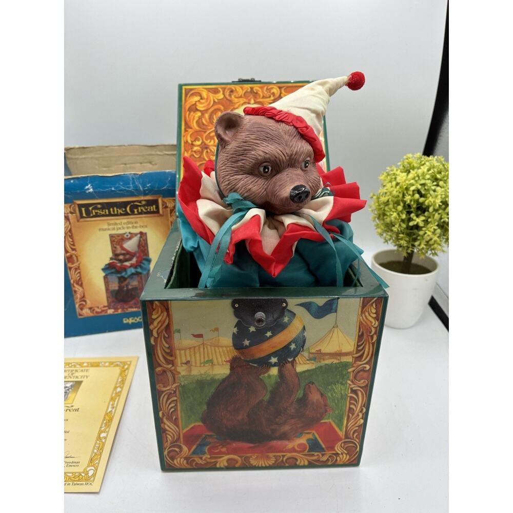 Enesco Faith Wick Ursa the Great Musical Jack in Box Limited 750 COA #325562